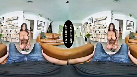 Tattooed Asian Connie Perignon rides Ryan Driller in VR interracial sex