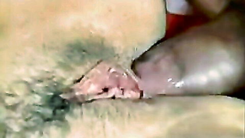 Hairy man anally penetrating Italian brunette woman closeup