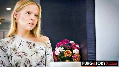 Coco Lovelock in off-shoulder top, intense gaze in seductive scene