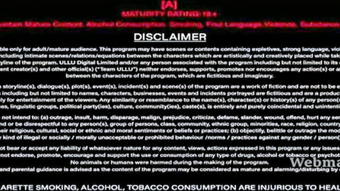 Ullu Web Series Shaukiya Part 01 adult content disclaimer screen
