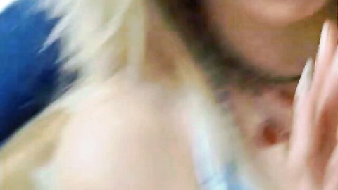 Blonde teen angel receives cum in mouth after hot fuck session