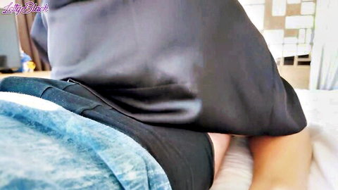 Letty Black's perfect ass exposed in doggy during massage sex