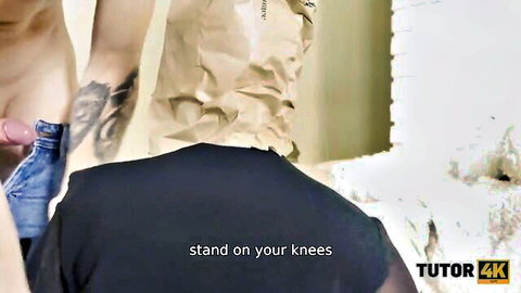 Martin Spell & Cherry Aleksa tutor Russian sex lesson, handjob in stockings