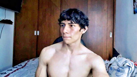 Young Latin twink Aresholland shirtless, teasing on cam