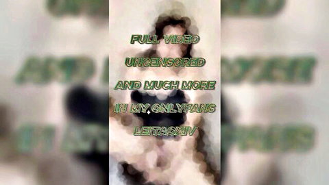 Leitaoxiv oriental tgirl teases in blurred promo for uncensored solo video