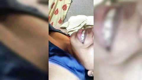 Amateur homemade wife deep blowjob face fuck closeup oral