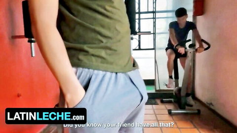 Cesar Rose watches Franco Sins exercise in Brazilian Leche gym scene