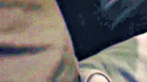 Blurry close-up of babe's wet pussy stretched around thick cock in intense penetration