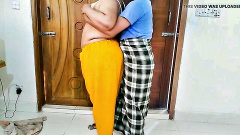 Desi curvy women hugging in room, Indian amateur embrace thumbnail