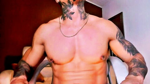Dantesuarez28 muscular tattooed Latino striptease on Stripchat HD