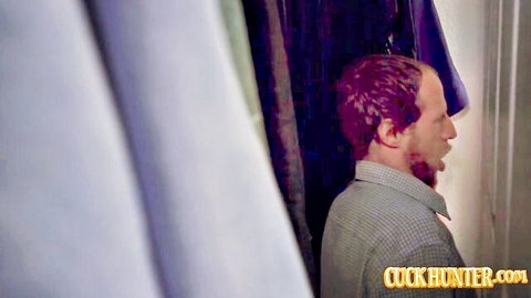 Kaiia Eve cuckold scene: husband peeks from closet in CuckHunter video