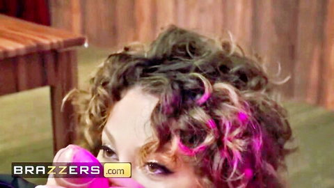 Dan Dangler as seductive curly-haired stripper in Brazzers audition
