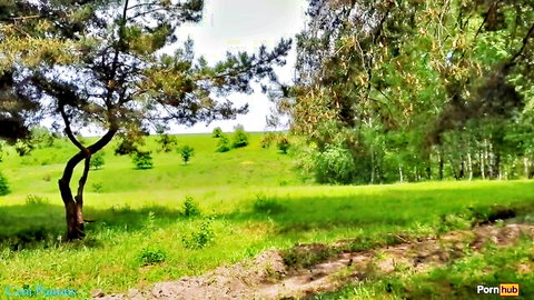 Outdoor forest and field scene from Pantyhose Step Sister video