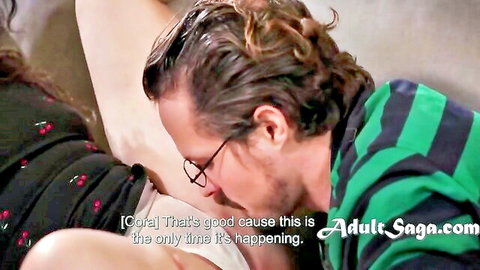 Victoria Voxxx exposes breast to Robby Apples in intense stalker scene
