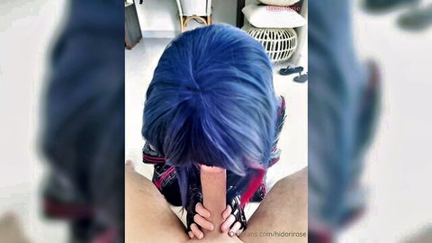 Hidori as Ryuko Matoi in cosplay giving POV handjob