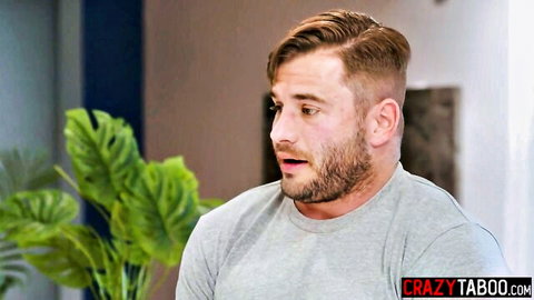 Surprised bearded man in Lilly Bell's dirty rough sex scene