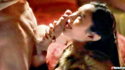 Rae Lil Black performs intense blowjob in Crooked Throne Part 2