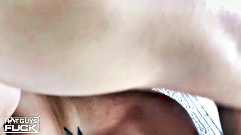 Angelina Colon close-up profile in HotGuysFuck, pale skin neck and shoulder