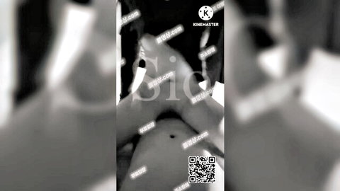 Blurry censored close-up of Korean amateur vaginal penetration