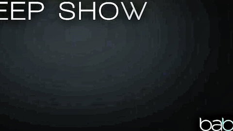 Black screen promo with 'FREE SHOW' text and bab logo teasing hardcore porn action