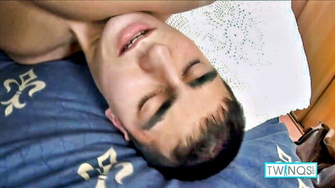 Wilson D lying back as he gets ass fucked by Kevin A in gay twink scene