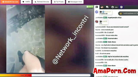 Amateur Italian slut streams car sex, explicit public hookup