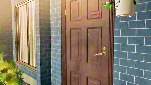 Cozy suburban house exterior at sunset, setting for Watermelon Invisible Man Ep.1