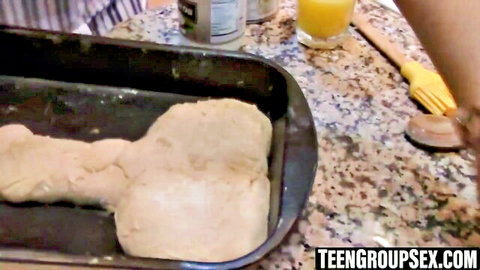 Lovely besties prepare treat for Brett Ravage's huge cock