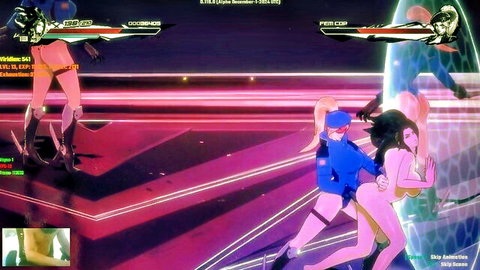 Animated hermaphrodite lesbian bunny girls groping in sci-fi scene by studiouwu, 45 chars