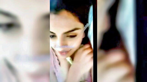 Anveshi Jain seductive close-up in pink top, full video preview