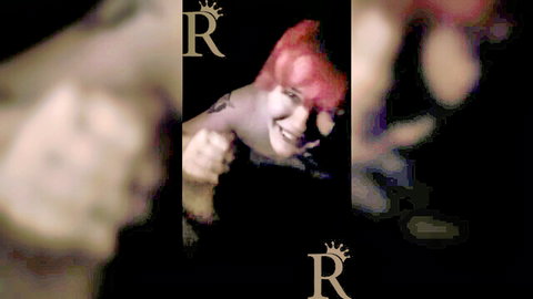 Razzbury pink-haired FTM in risky outdoor deepthroat with stepbro