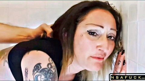 Skylar Vox intense anal tease in shower, gripped passionately
