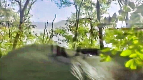 Selen De Rosa in The Queen of Elephants 1997 outdoor forest scene