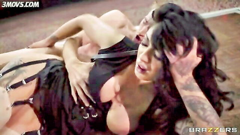 Mai Bailey Russian beauty anal fucked doggy style in black lingerie