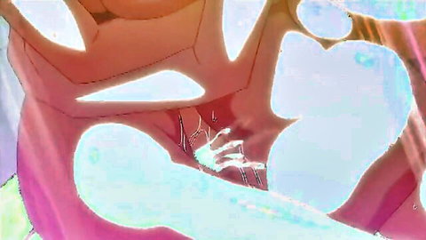 Hentai girl in glowing tentacle ecstasy from Majuu Jouka Shoujo Utea ep 3