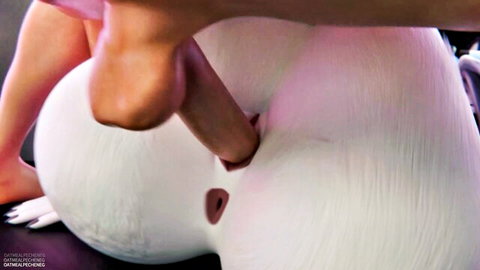 OatmealPecheneg as Loona furry stripper fingering pussy in VIP show