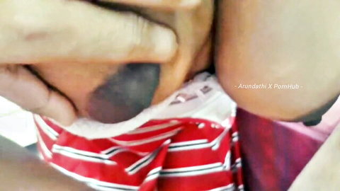 Asian woman with big tits squeezed by hand in amateur scene