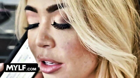 Blonde MILF with big tits seduces in cheating confrontation scene