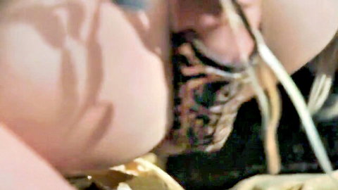 Warrior princess rescues Lexi in hot lesbian kiss close-up