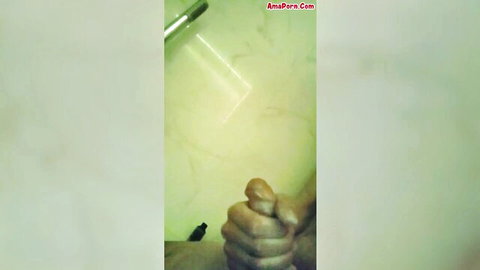 Blurry solo woman masturbating in steamy shower thumbnail