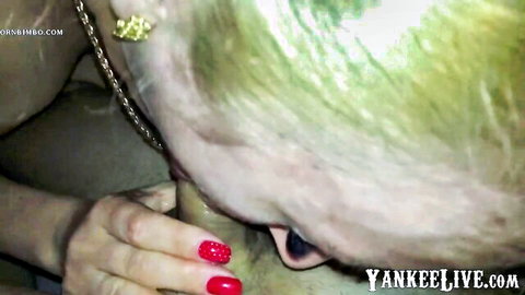 Russian blonde amateur giving hot blowjob closeup