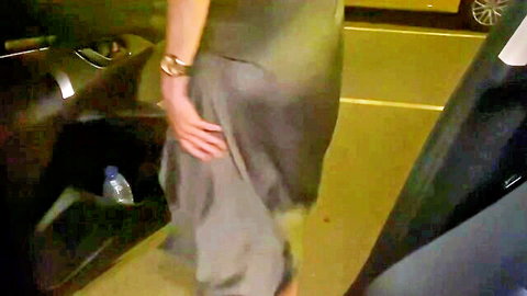 Who is Lilly in gray dress at after party, amateur standing by car