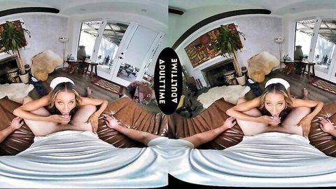 Kylie Le Beau rides Dante Colle's big cock in VR cowgirl position