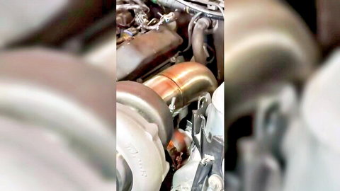 E30princess up close with her shiny turbo car engine