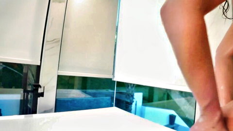 Jennifer White wet and squirting in steamy bathroom tease