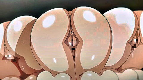 Anime-style close-up of blonde wife's pale pussy with BBC insertion in cuckold scene