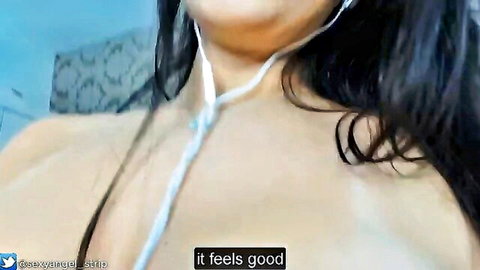 POV Latin beauty in ASMR roleplay, house cleaning with boss fantasy