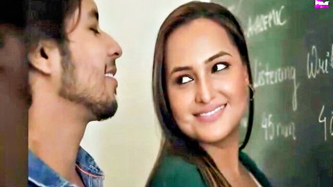 Indian couple sharing intimate gaze in Jua 2023 hot web series Episode 02