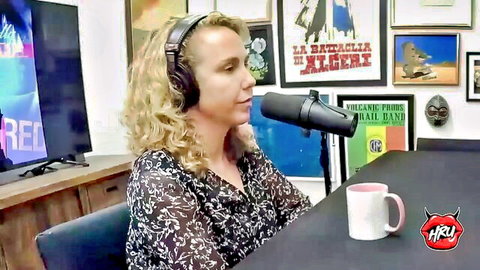 Holly Randall podcast tease for hot lesbian orgy with Lena Paul, steamy adult fun