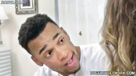 Mackenzie Lee in intense interracial anal scene with big black cock